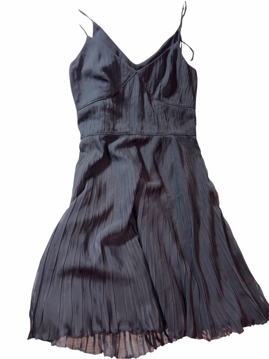 LOFT Dresses & Skirts - LOFT Black Pleated Midi Slip Dress with Spaghetti Straps